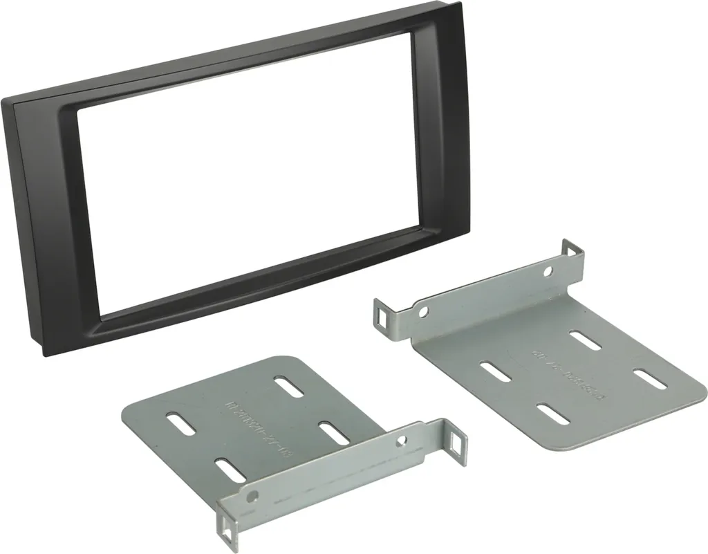 Cadre de montage autoradio double DIN noir pour VW T5 et Touareg robuste