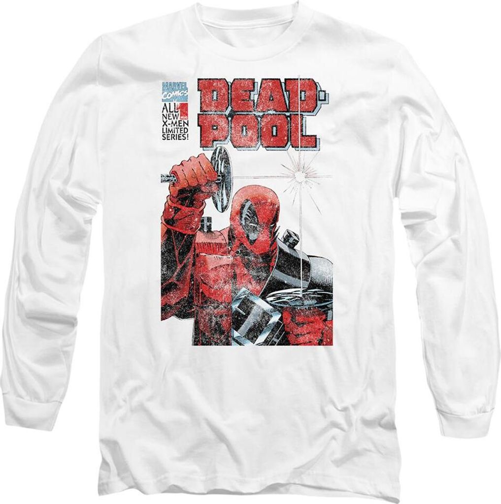 Deadpool - T-Shirt für Herren/Damen Uni TV14974 (XL) (Weiß)