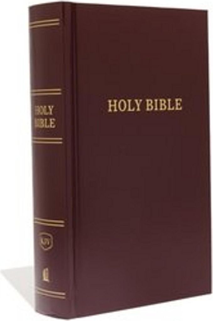 KJV, Pew Bible, Large Print, Hardcover, Burgundy, Red Obrázek produktu 