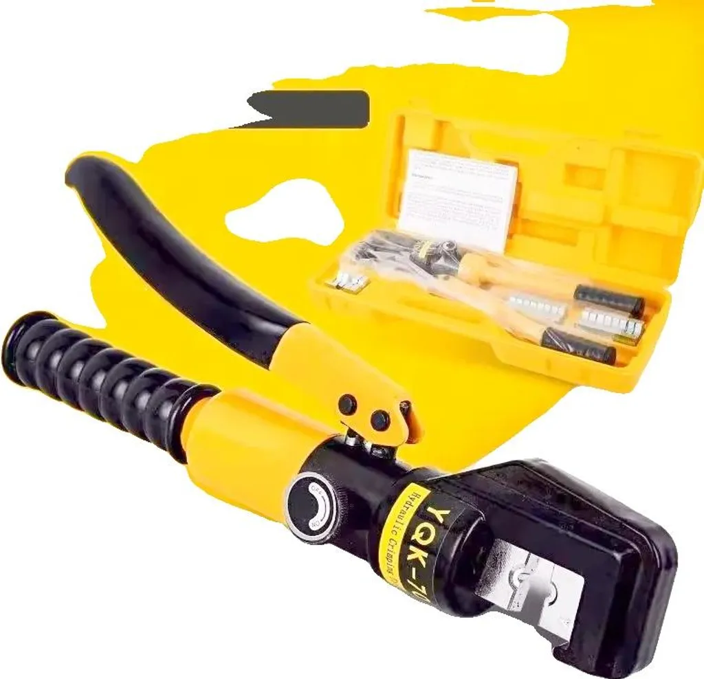 Crimpatrice Idraulica Manuale 6T 4-70mm² Kit Completo con Matrici