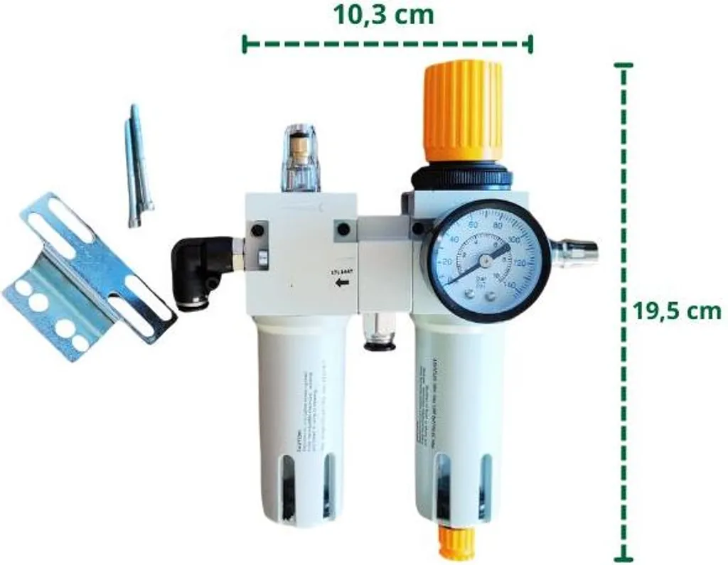 Unité de maintenance pneumatique type B avec régulateur de pression