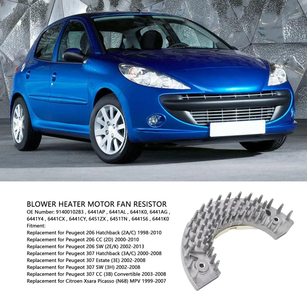 Plus de ventilation sur Peugeot ? Résistance 9140010283 kit solution - 5