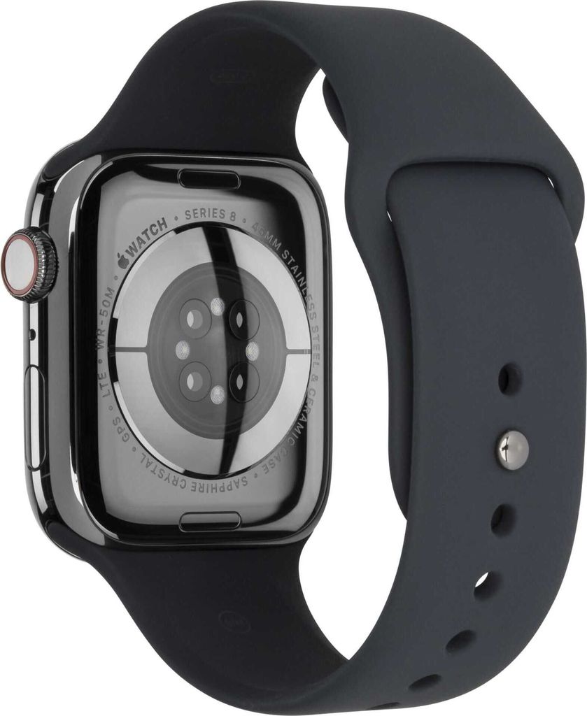 Apple Watch 8 Cell 45mm Edelst. Graphite/Midnight Sport Produktbild 5