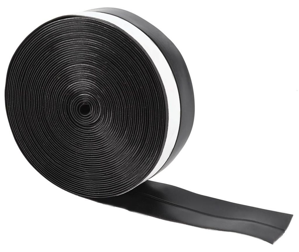 5 m 25 mm selbstklebender Tür- und Fenster-Schallschutz, Staubschutz, Dichtungsstreifen (schwarz)