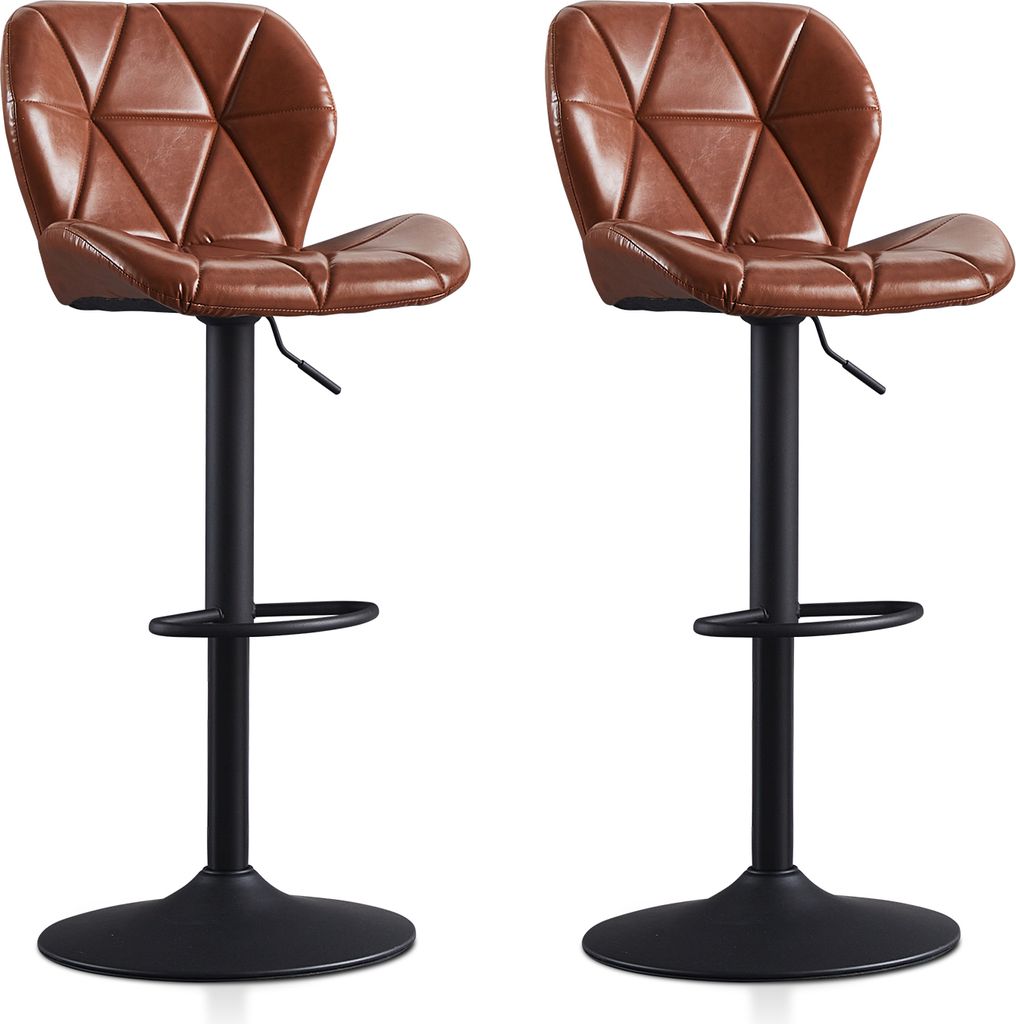 CLIPOP Barhocker, 2er Set Kunstleder Barstuhl, Retro Produktbild 