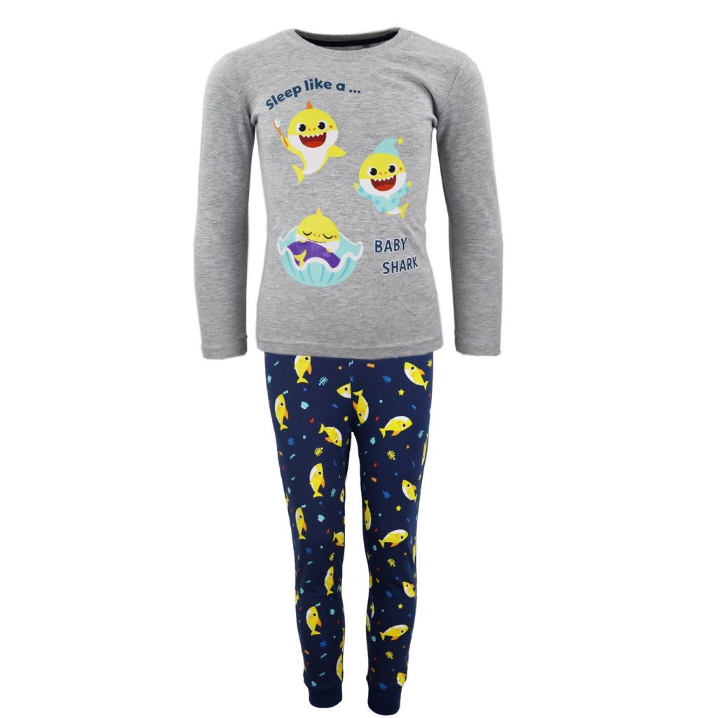 Harry Bear Jungen Schlafanzug Mit Hai-Muster - Cooler Kurzarm-Pyjama
