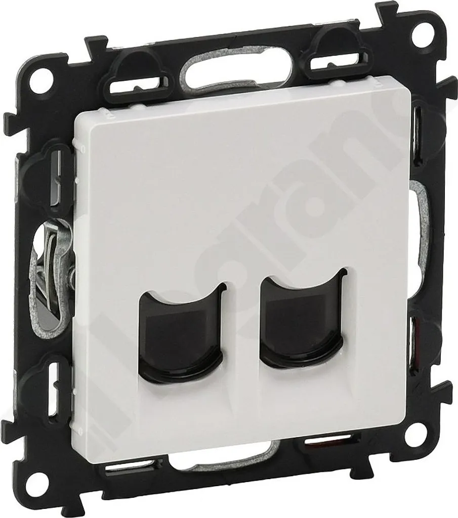 Prise 2xRJ11 Valena Life blanc - Remplacer vos prises en T obsolètes