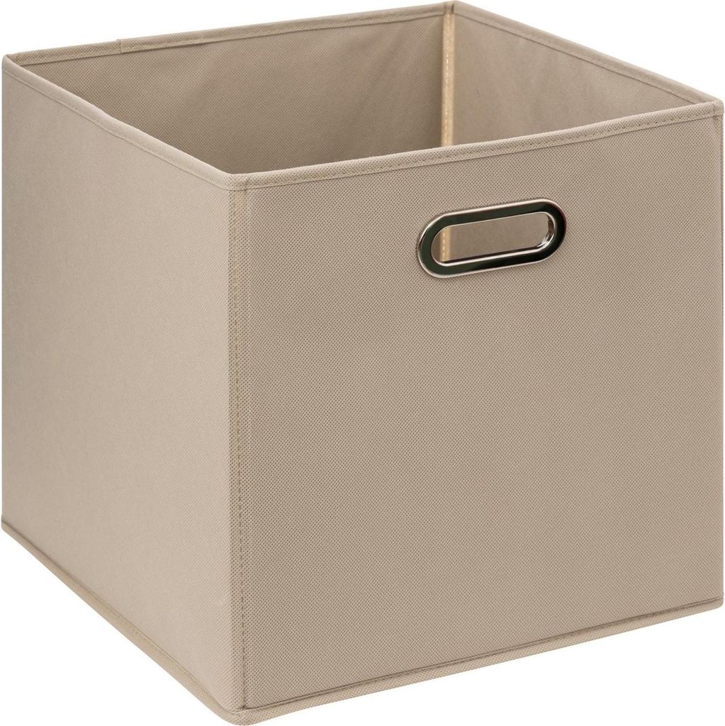 Box / Krabice do regálu 31x31cm hladký béžový tmavý Obrázek produktu 