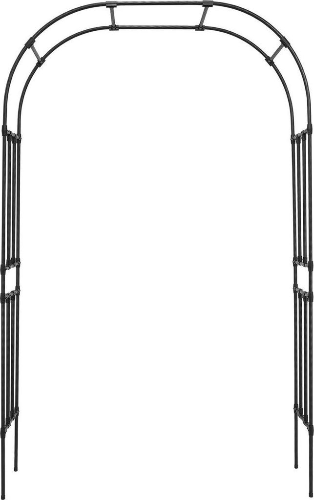 Metal Garden Arch 94.5 x 59 x 15.8 in Trellis Arbor for Climbing Plants