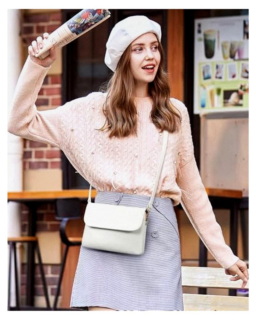 Kleine Umhängetaschen für Damen aus Leder, Mini-Reisetasche mit verstellbarem Riemen