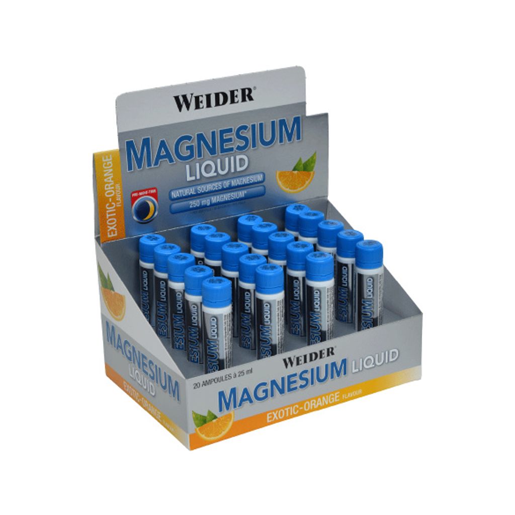 Weider Magnesium Liquid 20 x 25ml Ampullen Exotic-Orange Produktbild 