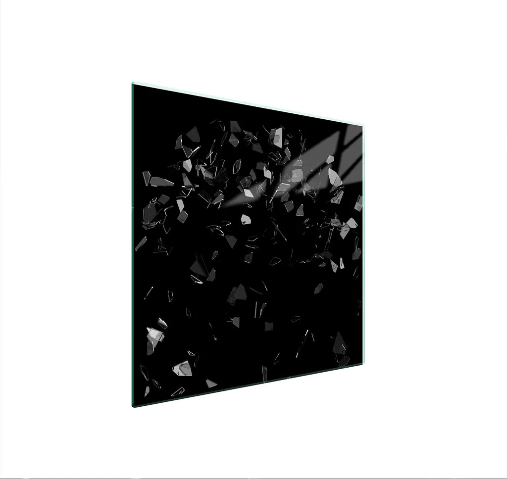 Piastra Di Protezione In Vetrina Per Levatori 50X52 Nero