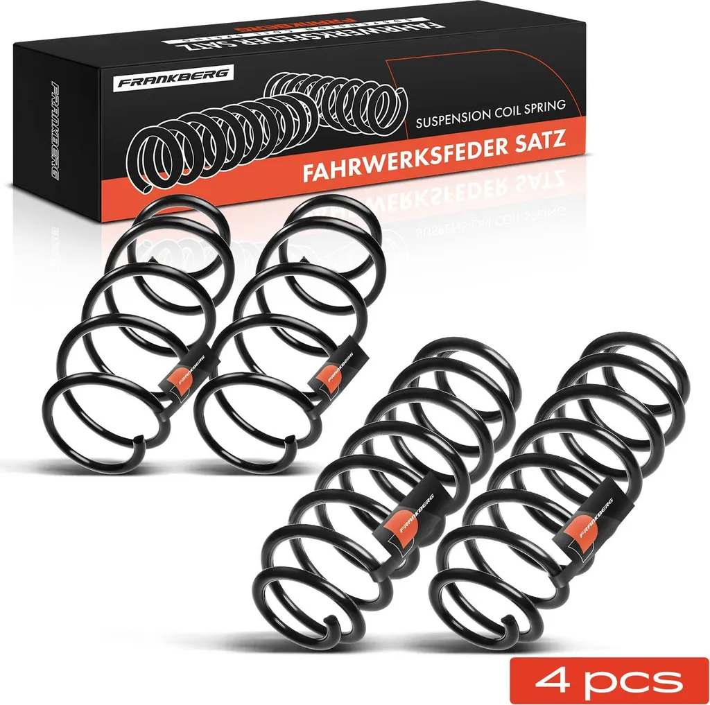 Frankberg 4x Ressort de suspension Avant Arrière Skoda Fabia I II 6Y5