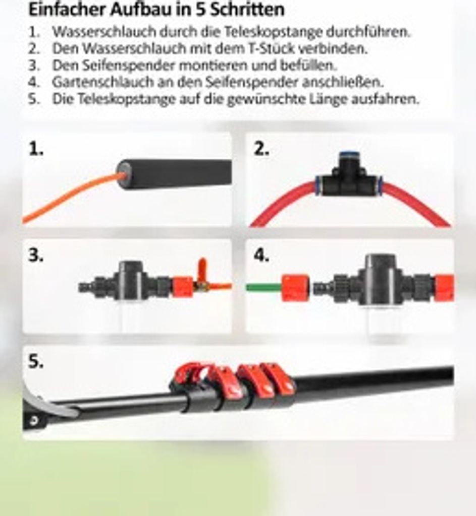 Genius Starlyf Telescopic Hydrocleaner Reinigungsbürste Set Produktbild 6
