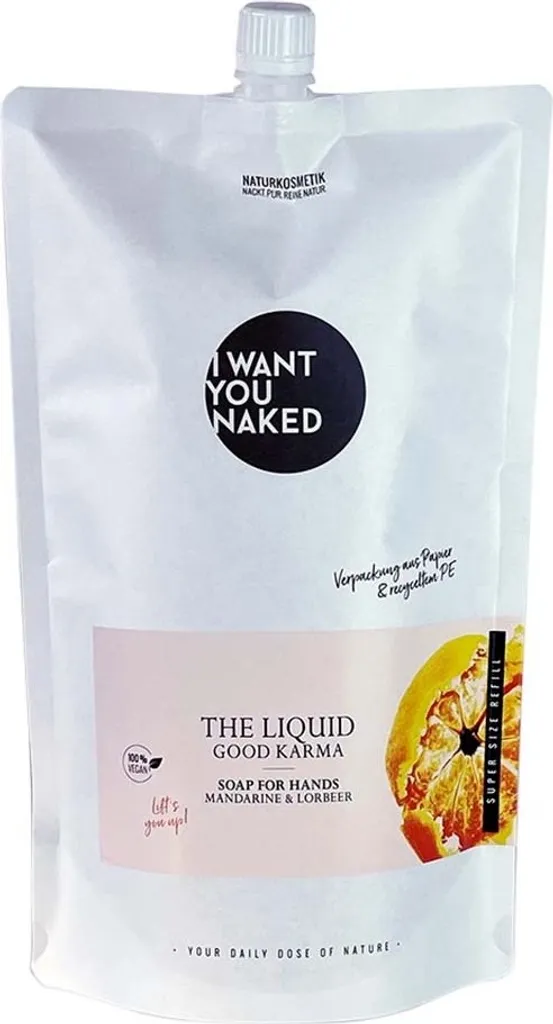 Ricarica 1L Good Karma Sapone Mani Mandarino & Alloro | Extra Fresh