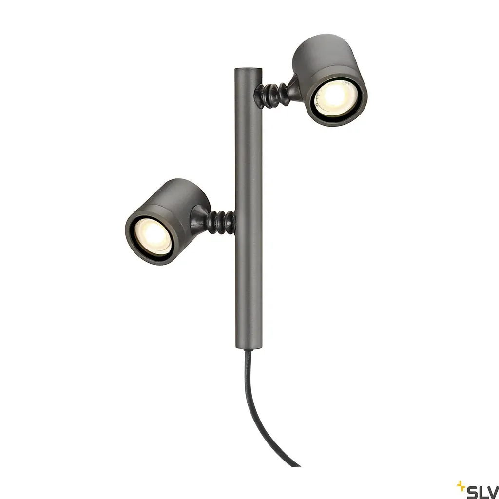 Éclairage Extérieur Double Faisceau NEW MYRA Anthracite IP44 GU10