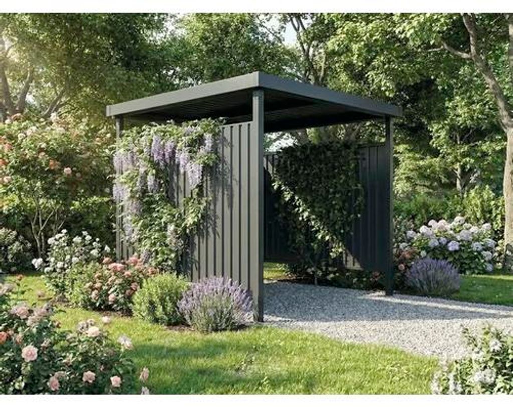 Unterstand Floraworld 214 x 214 cm anthrazit Produktbild 
