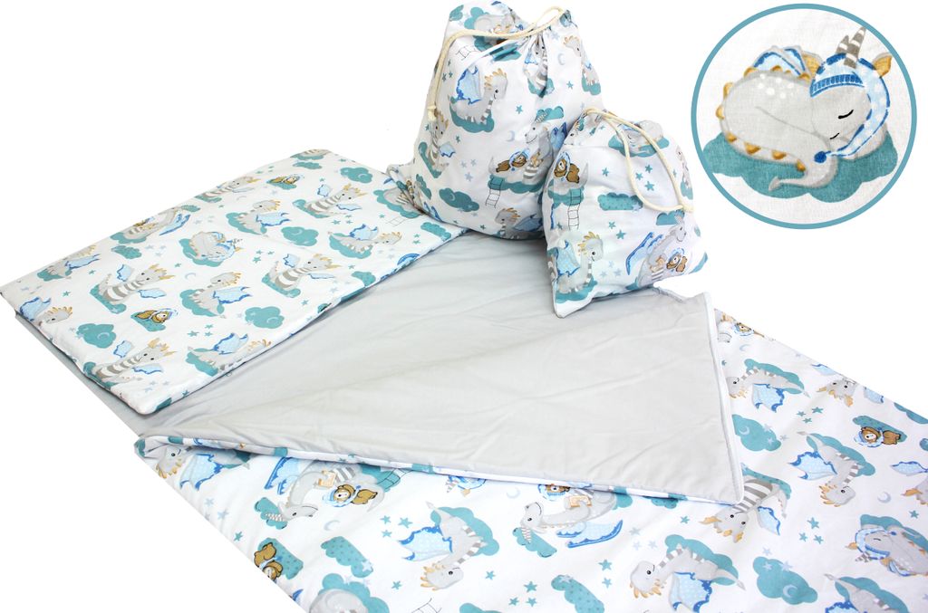 KINDER SCHLAFSACK 70x125 cm  mit Reißverschluss 100 % Produktbild 
