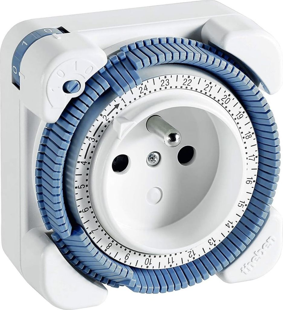 Theben 0260841 Timer 26 - Prise programmable analogique pour une utilisation en intérieur, l'original en qualité premium - programmateur minuteri...