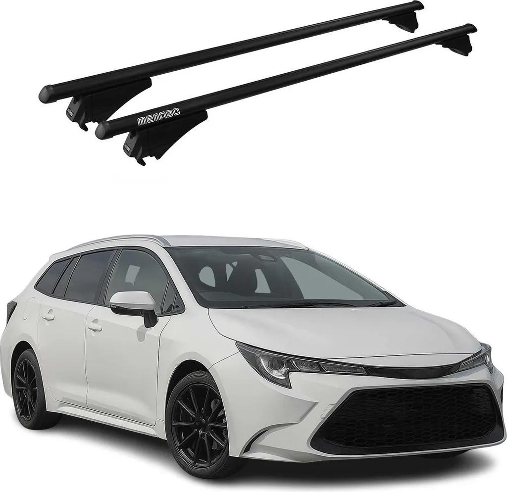 Menabo portapacchi base per Suzuki Swace 2020-2025 75kg alluminio nero 2 pz