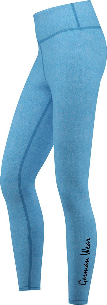 Leggings dehnbar Fitness Sport Yoga Gymnastik Training Tanzen Freizeit melange, Größe:38/M, Leggings Models:GYM-8059 Türkis