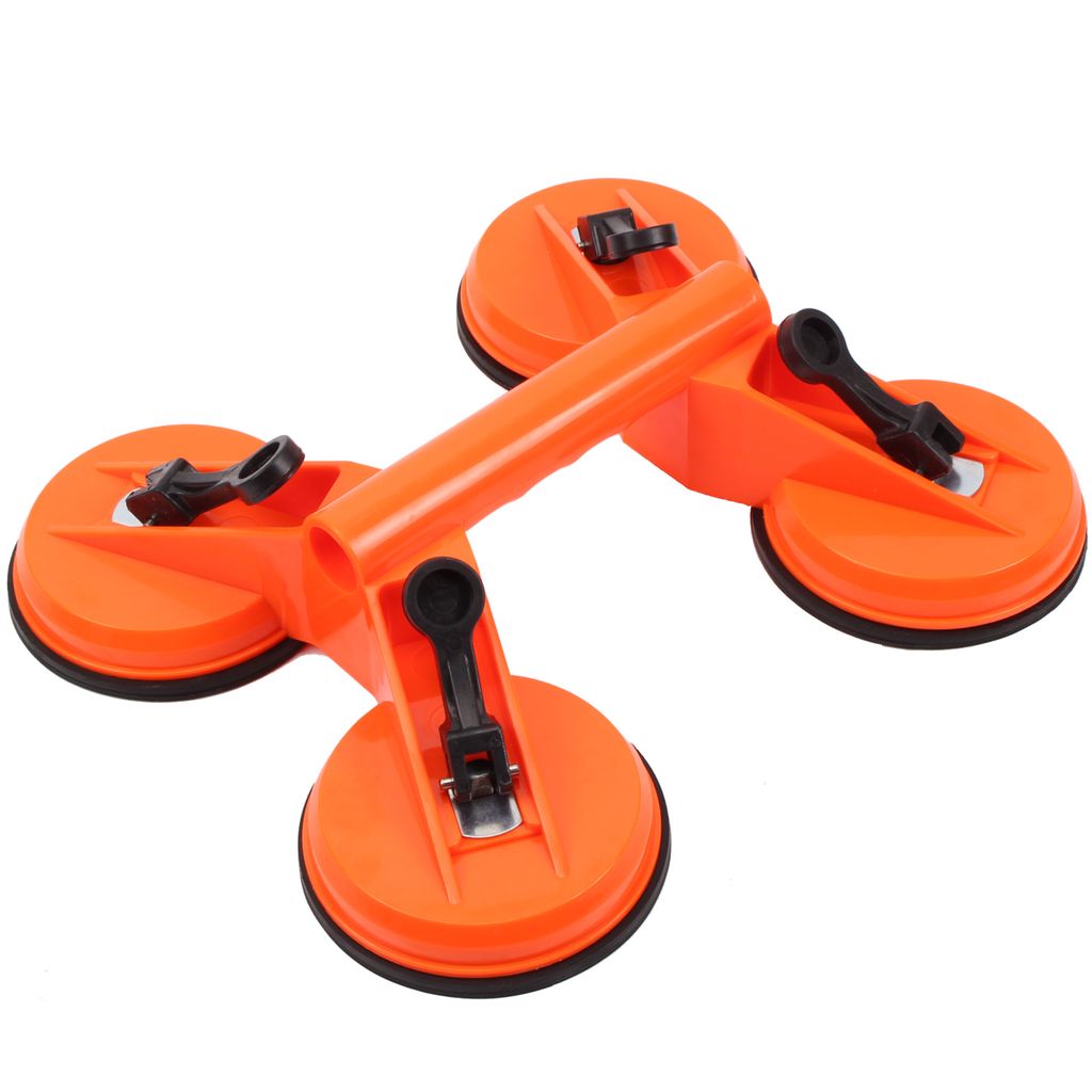 4 Farbewahl Saugnapfhalter Saugheber Glas Gummisauger Vakuumsauger Glasheber KFZ, Color:Quadruppel-Gummisauger, Größe:2er-Set
