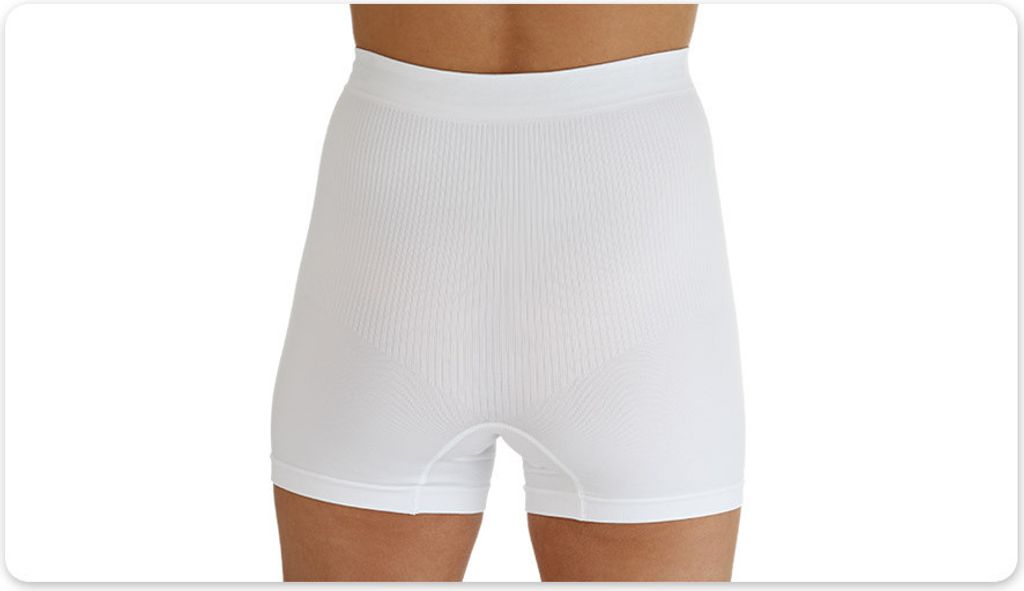 Stoma Boxer Extrahoch livello 1, Bianco, L/XL Immagine del prodotto 