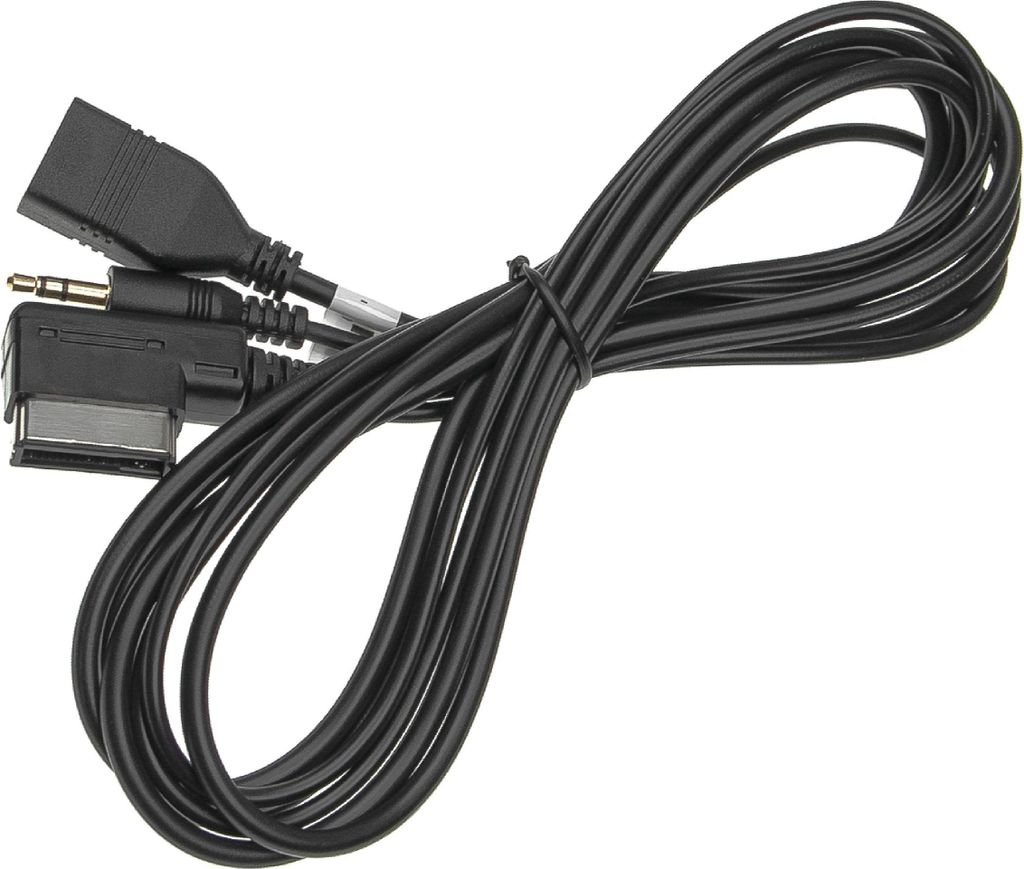 vhbw AUX USB Audio Y-Adapter Kabel KFZ Radio (200 cm) Produktbild 