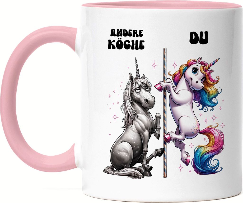 Andere Köche Du Einhorn Tasse Rosa Restaurant Küchenchef Spaß Gerichte