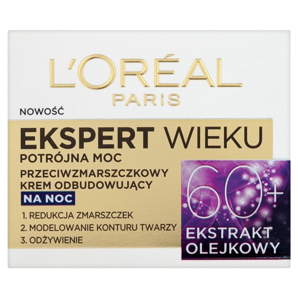 Ekspert Wieku Krem na noc do twarzy Loreal 60+ 50 ml Obrázok produktu 