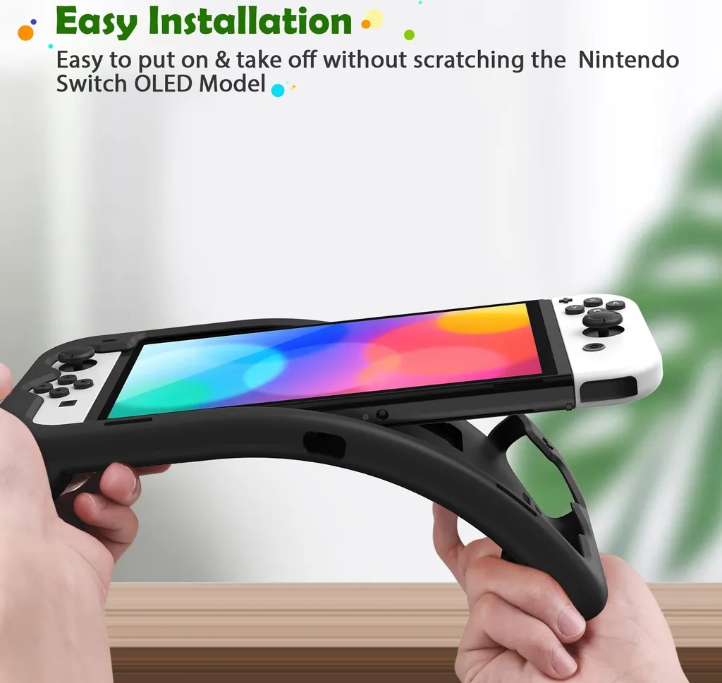 Housse de Jeu pour Nintendo Switch OLED - Protection Complète en Noir
