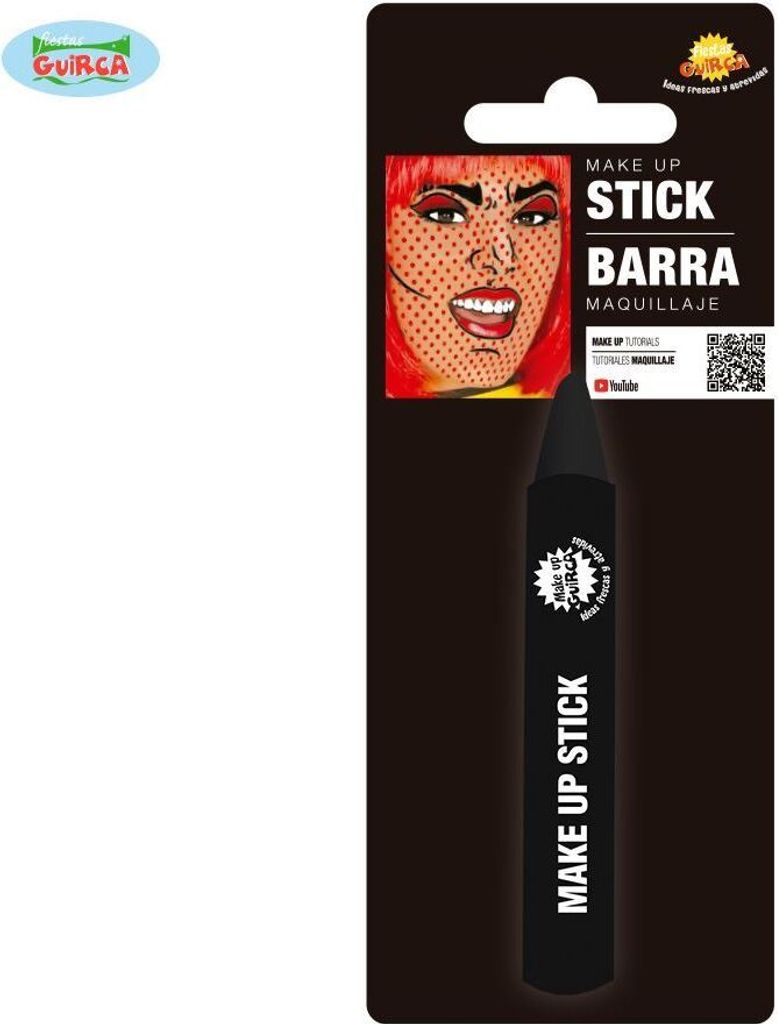 Gotická make-up barva na obličej Halloween 2026 černá Obrázek produktu 
