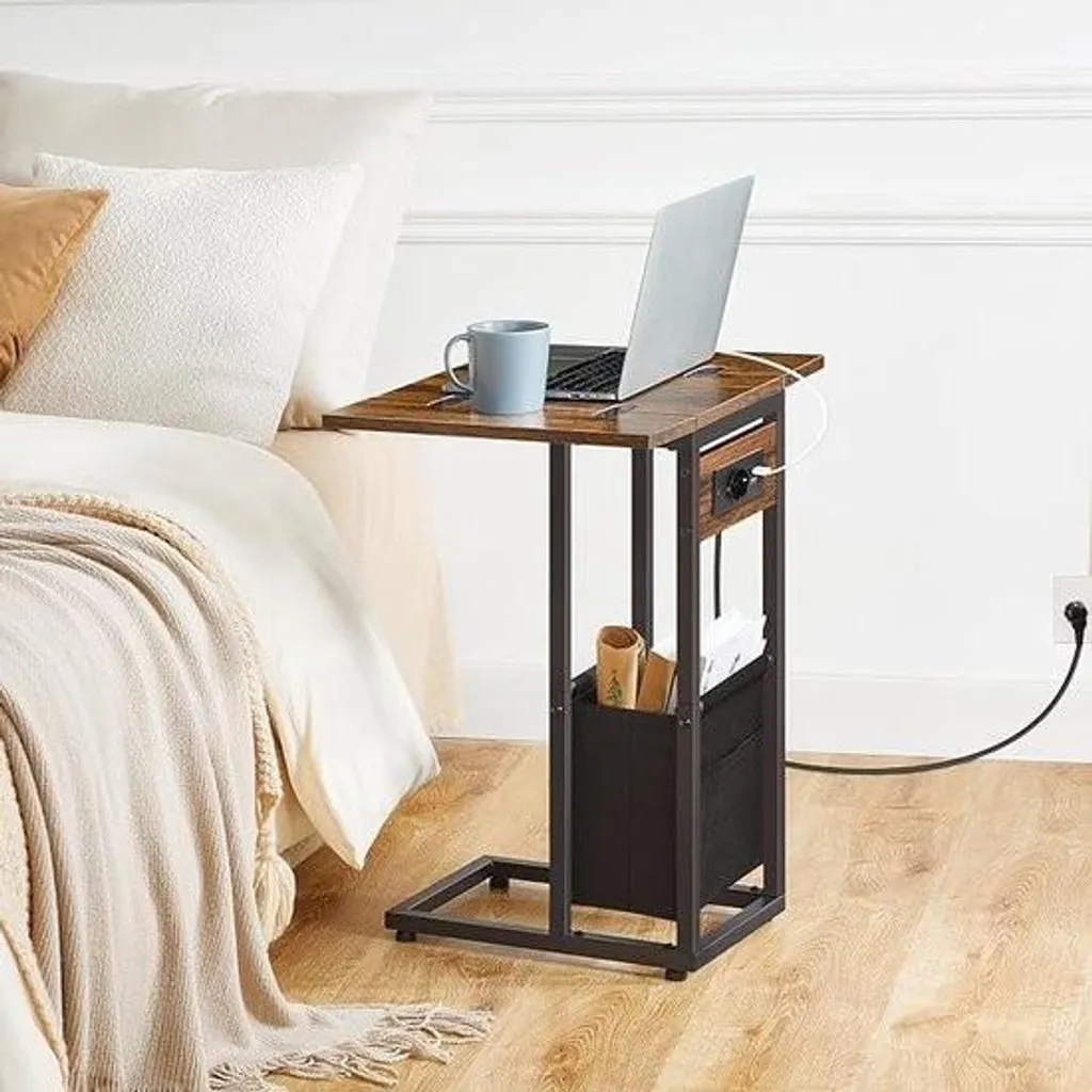 Table d'appoint pour petit salon - Support pratique 26x39x62 cm