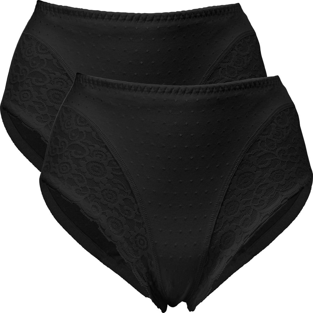 Comazo Damen-Formslip 2er-Pack schwarz 46