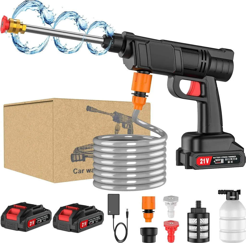 Idropulitrice a batteria, 30 bar di pressione massima, 2 * batterie