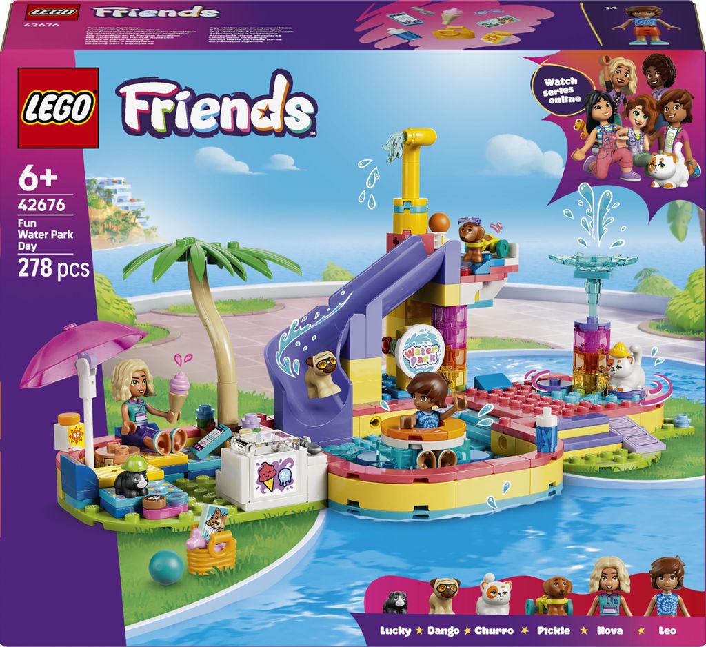 LEGO Friends - Een leuke dag in het waterpark - Miniatuur Productafbeelding 