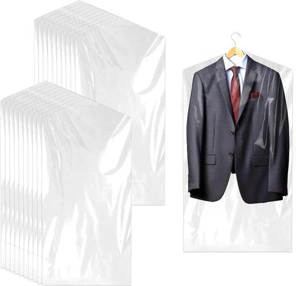 Protection vêtement contre poussière 60x90 cm lot 20 housses plastiques