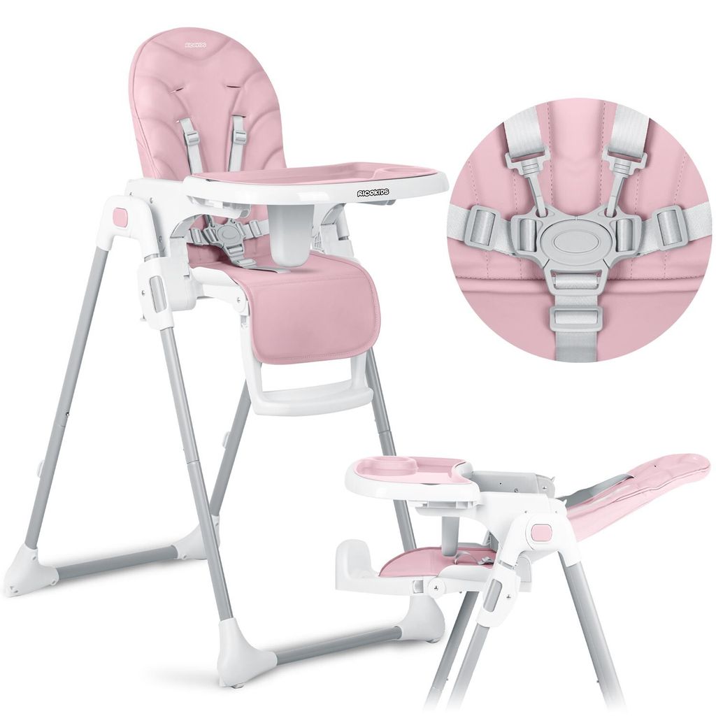 Ricokids Tulo dětská jídelní židlička 5bodové pásy, Obrázok produktu 