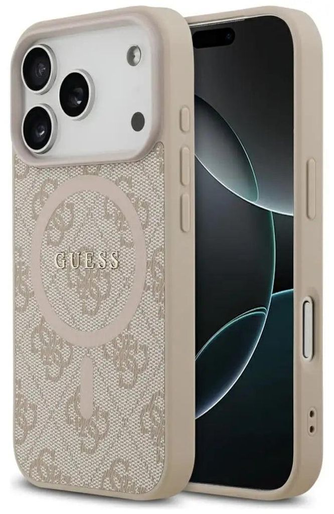 Handyhülle für iPhone 17 Pro, Guess Hardcase 4G Ring Produktbild 