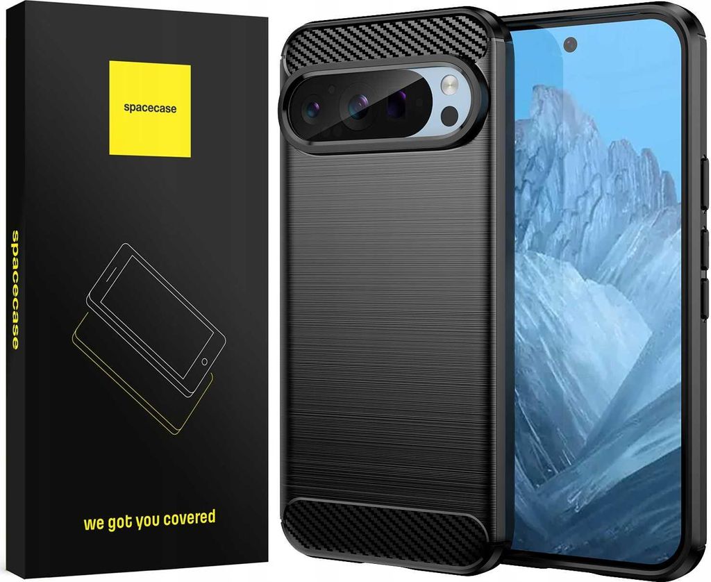 Spacecase Carbon Google Pixel 9/9 Pro schwarz