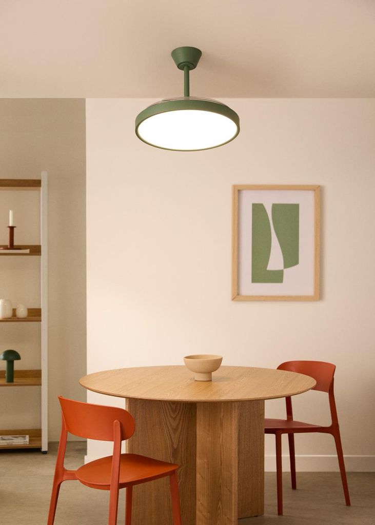 WIND CLEAR STUDIO - Deckenventilator 40W leise mit einziehbaren Flügeln und LED-Licht, verschiedene Größen