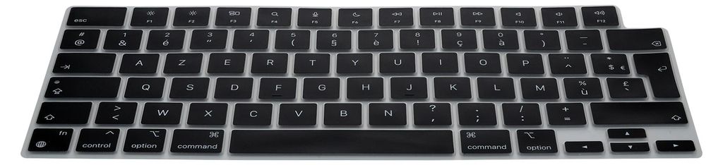 kwmobile Silikon Tastaturschutz AZERTY (Frankreich, Belgien) kompatibel mit Apple MacBook Air 15 M5 2026 A3448 - in Schwarz