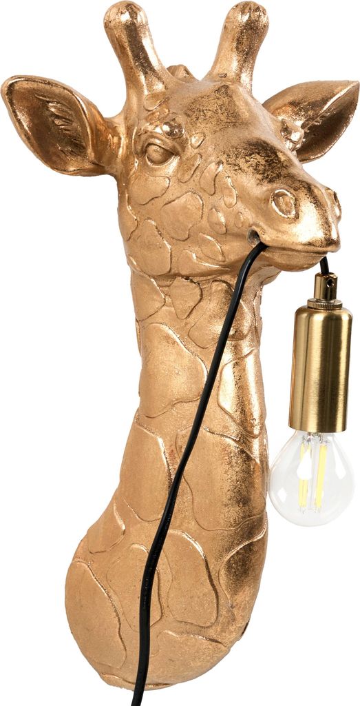 BELIANI Wandleuchte Gold Kunstharz 1-Flammig Produktbild 