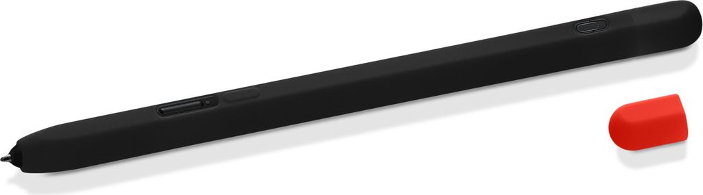 kwmobile Schutzhülle kompatibel mit Samsung S Pen Pro - Hülle Stift Silikon Case - Schutz Abdeckung Ladeanschluss - Schwarz