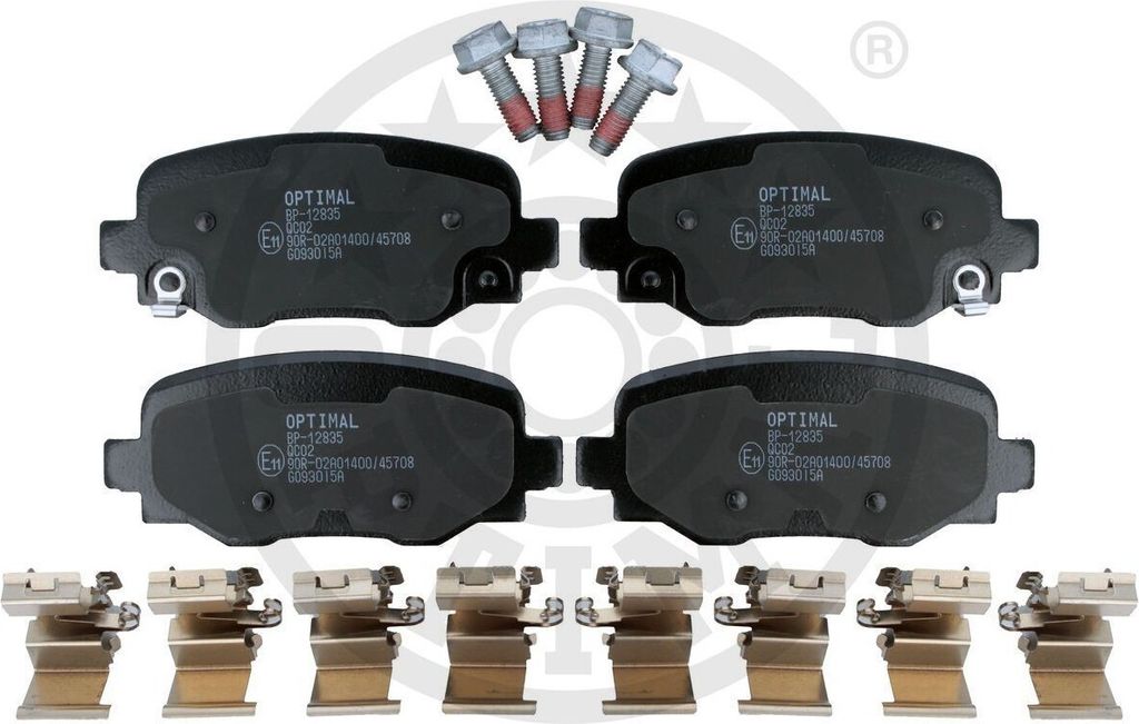 OPTIMAL Bremsbeläge Satz Hinten Bremsklötze für FIAT 500X (334) BP-12835