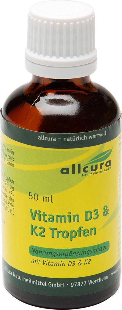 Vitamin D3 & K2 Tropfen 1000 I.E./20 μg je Tropfen 50 ml
