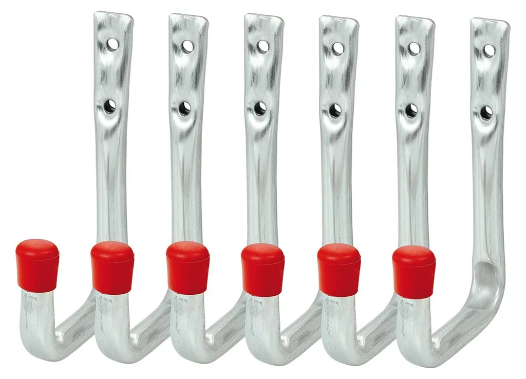 Crochets de Levage et Supports Muraux Robustes en Acier - Lot de 6