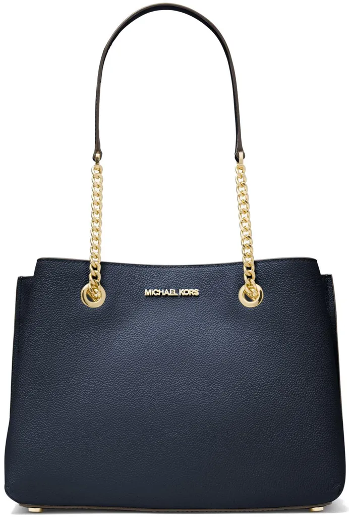 Sac cabas Michael Kors Teagan Large bleu marine en cuir de luxe chic