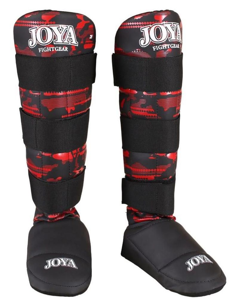 Joya Camo V2 Schienbeinschützer - Schwarz/Rot - XS