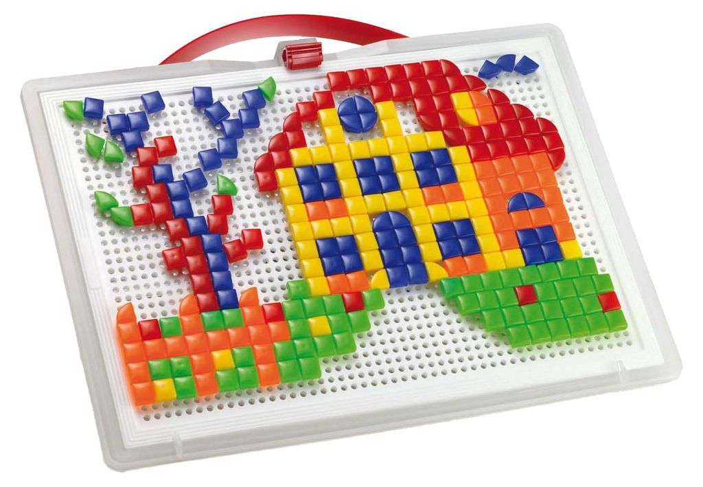 Quercetti Visuelle Pixelkunst 300 Pins 5 Farben Produktbild 